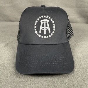 Barstool Sports Trucker Cap Unisex Black Logo Mesh Strapback Casual Preppy Logo
